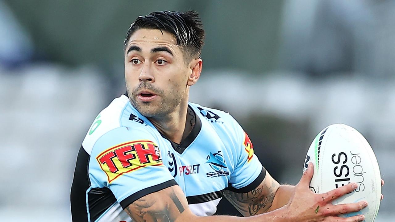 Sharks playmaker Shaun Johnson may have played his last game for the club. (Photo by Mark Kolbe/Getty Images)