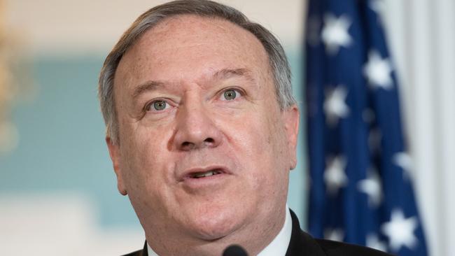 Former US secretary of state Mike Pompeo. Picture: AFP