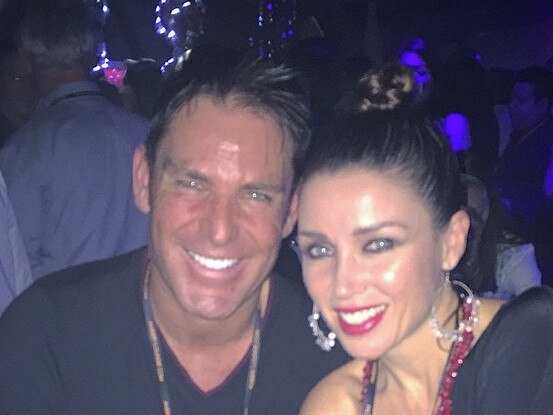 Shane Warne and Dannii Minogue. Picture: Instagram