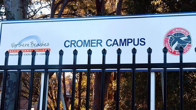 Residents are concerned there are not enough crossings for students on their way to and from the Cromer Campus of Northern beaches Secondary School. Picture: Simon Dean