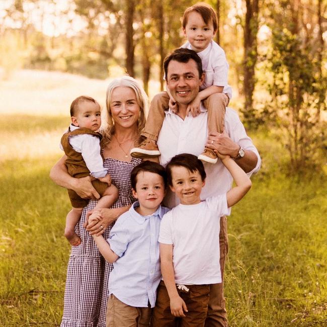 Noel McCoy pictured with his family. Picture: Supplied