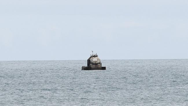 The wave generator which sunk off the Carrickalinga beach is still there after five years. Picture: Tricia Watkinson