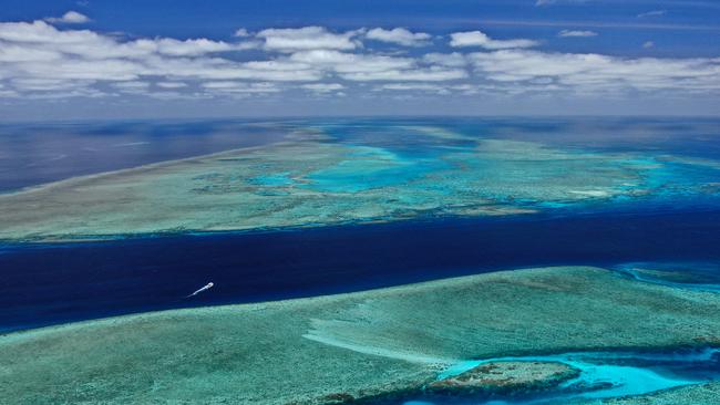 The Great Barrier Reef.