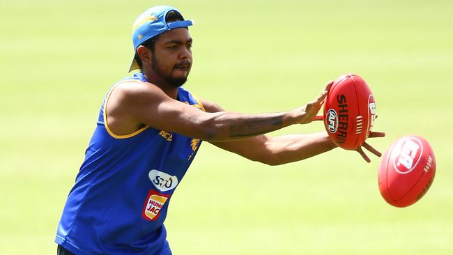 West Coast’s Willie Rioli hasn’t played since being withdrawn from the AFL semi-finals in September last year. Picture: Getty Images