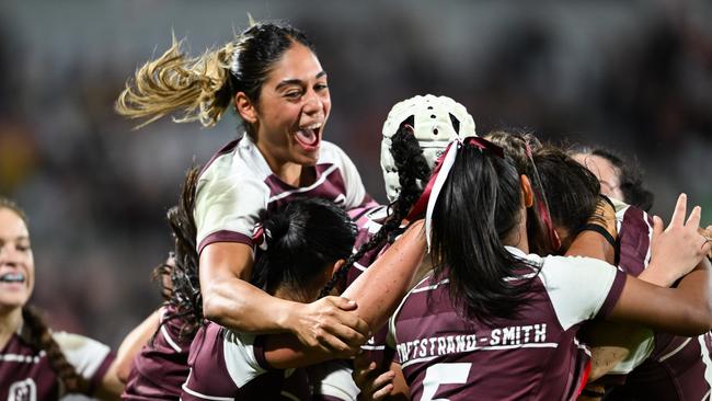 Queensland have completed a 16-point turnaround, coming back to beat NSW for the first time in Women's Under-19s State of Origin 2023. Picture: NRL Imagery.