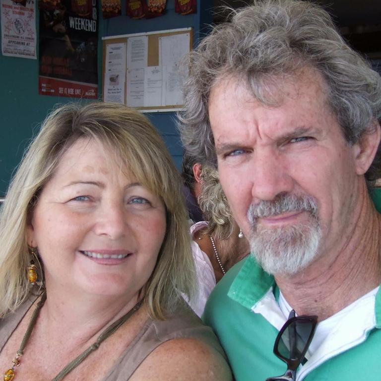 Barry 'Baz' O'Neill and his wife Christine. Picture: Contributed