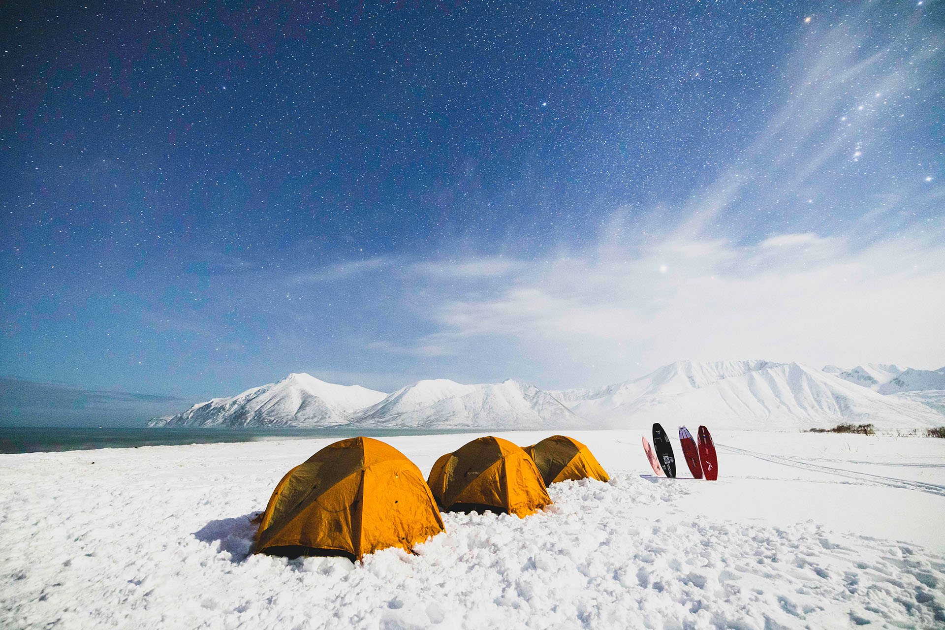 <p><em>Image credit: Guy Williment</em></p><p>&nbsp;</p><p>As you can probably imagine, this was the first in a long list of close calls and dicey moments for the group of mates behind the newly released surf film <a href="https://www.instagram.com/the.corners.of.the.earth/"><i>Corners of the Earth: Kamchatka</i></a><i>. </i>With a war unfolding around them and sanctions being imposed on Russia from the West, they entered Moscow—only to almost be deported after authorities couldn’t locate their visas, and have their credit cards stop working, which forced the team back home to come up with some pretty creative ways to transfer money—before eventually finding their way to Snowave Kamchatka, a surf camp situated below the active stratovolcano, Avachinsky, on the peninsula’s west coast. </p><p>&nbsp;</p><p>After days of travel, they were greeted by blue skies, a working beach break and a bumbling bear-like character named Anton, who runs the Snowave surf camp and ultimately emerges as the film’s breakout star. His life motto? “Shred or die.”</p><p>&nbsp;</p><p>Jet lagged and emotionally spent, the boys jumped right in. The smiles on their faces, which were almost frozen stiff by the water (“it’s like the worst ice cream headache you’ve ever had”), calls to mind two groms shredding together for the very first time. Which is fitting, because this is exactly how <a href="https://www.gq.com.au/style/style-101/letty-mortensen-gq-dressed-interview/news-story/0a49ce9d63552a4a1aa98467858dd381">Mortensen</a>, who is now 26, and Dovell, who’s 25, first met. </p>