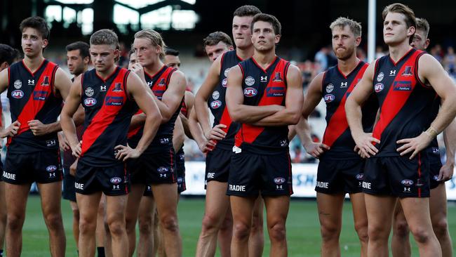 The Bombers face an uphill battle with injuries and form as they turn their attention to Brisbane next week. Picture: AFL Photos/Getty Images