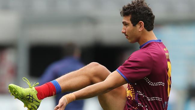 Nakia Cockatoo finally made his Brisbane Lions debut.