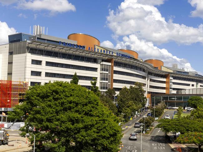 Exterior of Princess Alexandra Hospital in Woolloongabba, Friday, February 21, 2025 - Picture: Richard Walker