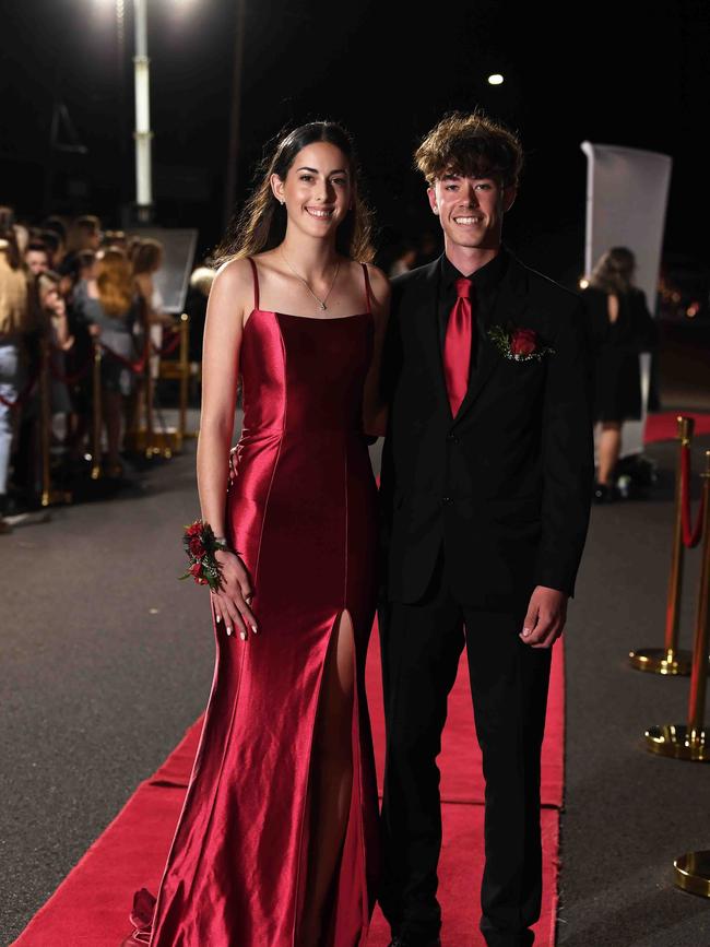 Kai Peacock &amp; Keeley Carmichael at Xavier Catholic College year 12 formals. Picture: Patrick Woods.