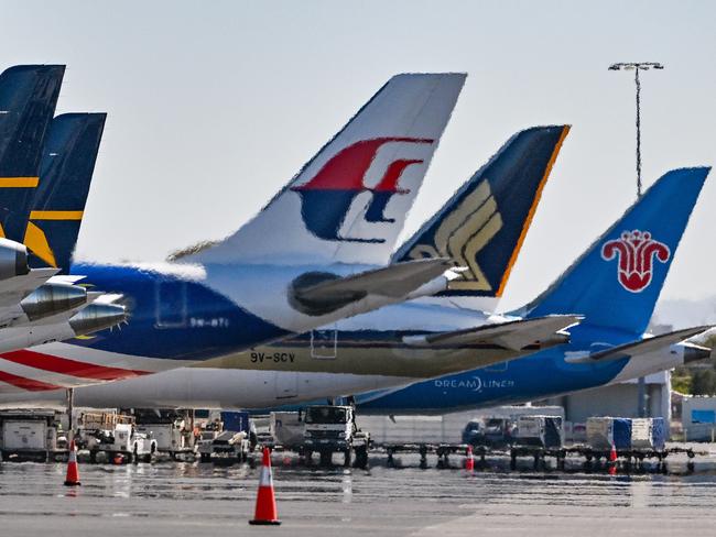 DECEMBER 12, 2024: The first China Southern flight makes its return to Adelaide. Picture: Brenton Edwards