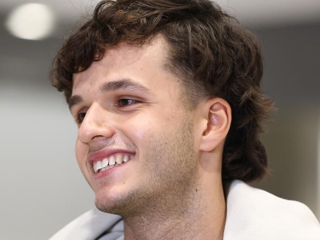 Sam Konstas arriving at Brisbane Airport. pic David Clark,