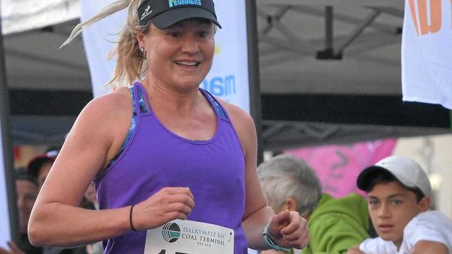 Mackay Marina Run ambassador Benita Willis in last year's event. Picture: Tony Martin