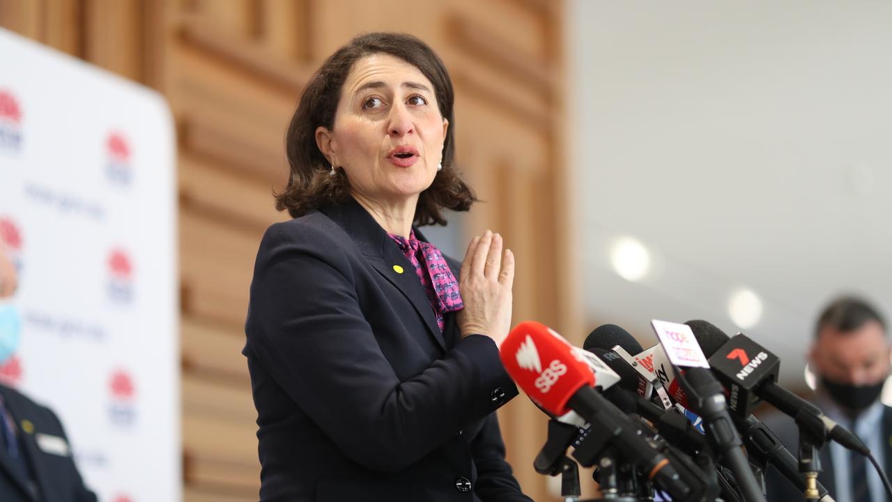 Wilkinson said the whole state needs a complete reset before making a shock call that ‘if Gladys Berejiklian isn’t up to the job, then she needs to step aside’. Picture: NCA NewsWire/ Christian Gilles