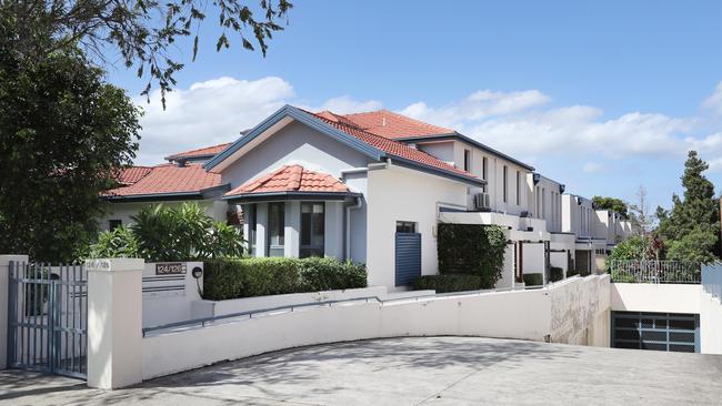 The unit block on Livingstone Road. Owners in the block had no idea it was built by standover man and drug dealer Joe Antoun. Picture: Richard Dobson