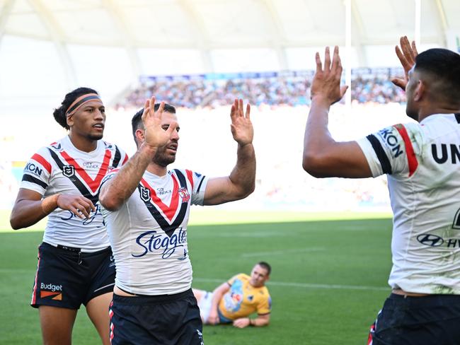 James Tedesco was in everything for the Roosters.