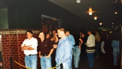 Revellers queue outside the Daily Planet Nightclub at Penrith. Picture: Daily Planet Flashback/Facebook