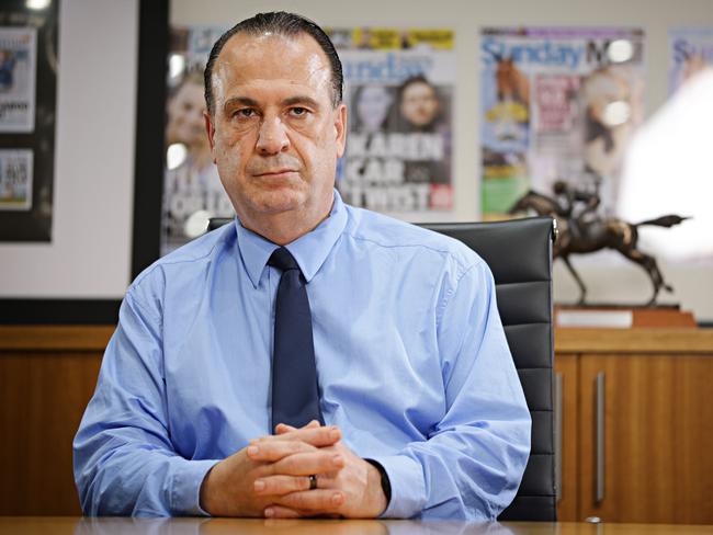 Peter V'landys in the board room of Racing NSW. Picture: Adam Yip