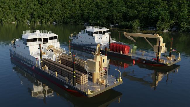 Artist impression of the vessels being built for the US Coast Guard by NSW-based firm Birdon. Picture: Supplied