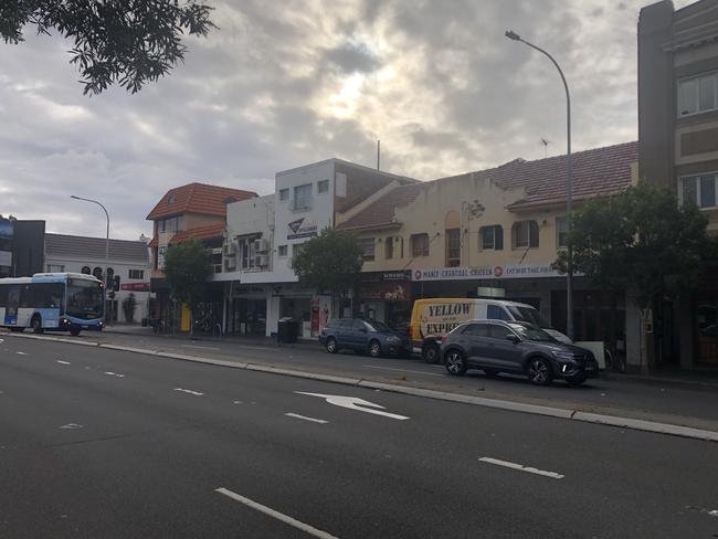 The location, on Belgrave St, Manly, on Tuesday, of the proposed new apartment complex. Picture: Jim O’Rourke