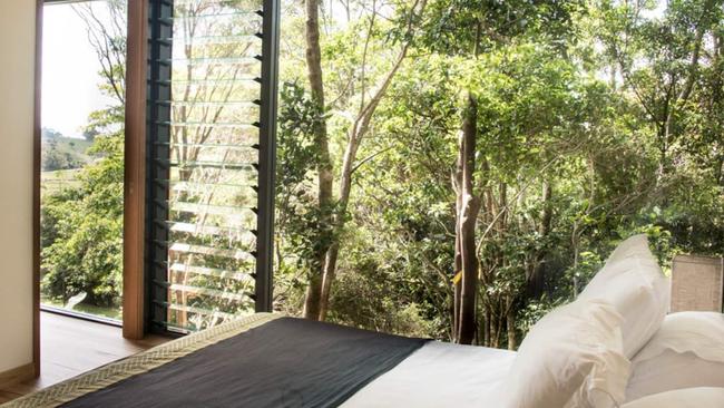 n Airbnb-listed treehouse at Byron Bay, in NSW.