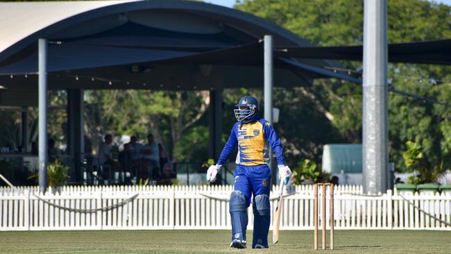 Shaun Austin for Souths Sharks against Walkerston Cricket Club in Mackay