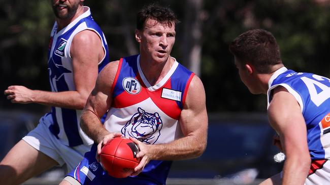 Brent Harvey could face a misconduct investigation after a halftime incident in a Northern Football League. Picture: Michael Klein