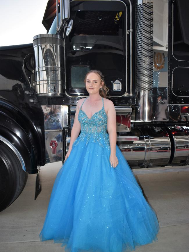 Emily Hodgson. Photographs from the Gilroy Santa Maria College Formal 2022 in Ingham on Friday night. Picture: Cameron Bates