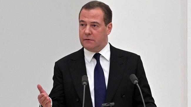 Deputy chairman of the Russian Security Council Dmitry Medvedev. Picture: AFP