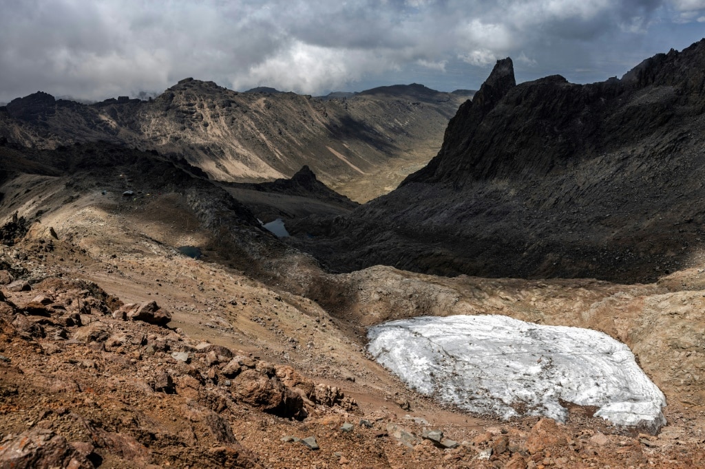 Mount Kenya's Lewis Glacier is rapidly shrinking