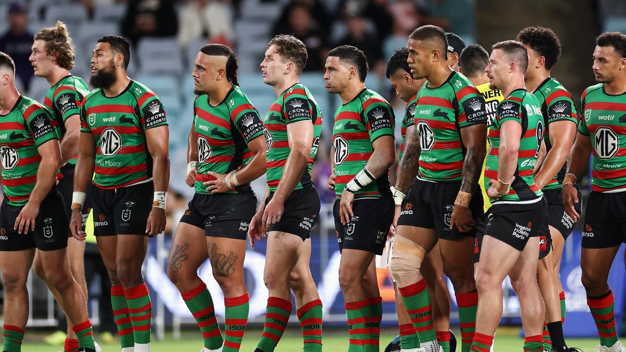 The Rabbitohs head into Round 6 with a losing record and unlikely to get any of their injured forwards back for the Bulldogs clash. Picture; Cameron Spencer/Getty Images