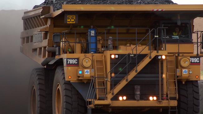 A truck a the Curragh Mine in Queensland.