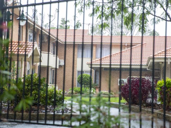 SYDNEY, AUSTRALIA - MARCH 05: A general view of Dorothy Henderson Lodge in the Sydney suburb of Macquarie Park on March 05, 2020 in Sydney, Australia. NSW Health authorities have confirmed an aged care worker at the nursing home has been diagnosed with coronavirus. The woman had contact with 13 residents at the lodge, two who then subsequently reported respiratory symptoms. One of them, a 95-year-old woman, has since died. It is not known if that death was related to coronavirus. The care worked is the third person to be infected via human-to-human transmission in Australia, with all three cases in NSW. (Photo by Jenny Evans/Getty Images)