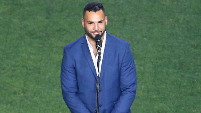 Ryan James endured an awkward Welcome to Country when he forgot what to say. Picture: Jason McCawley/Getty Images)