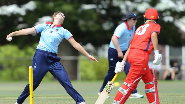 Juliette Morton ripped through the lower order with a five-wicket haul. Picture: David Woodley, Cricket Australia