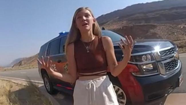 Gabby Petito shown in police bodycam footage. Picture: Moab City Police Department/AFP