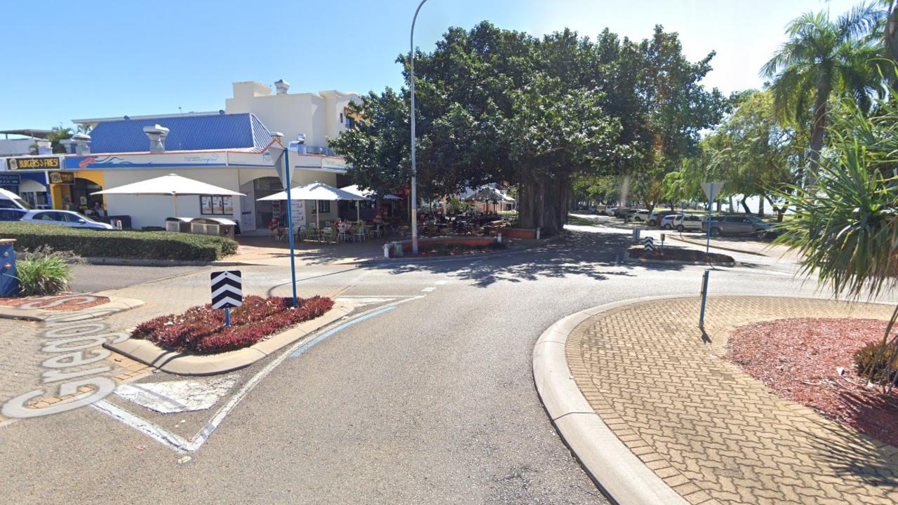 A male cyclist was hit by a car near the intersection of The Strand and Gregory St on Friday morning. Picture: Google Maps.