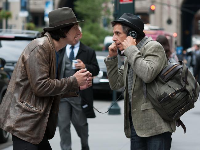 Cutting footloose ... Adam Driver as Jamie and Ben Stiller as Josh.