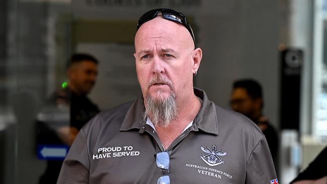 Chris Sanders outside of the Brisbane Supreme Court. Picture: John Gass