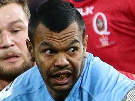 Kurtley Beale of the Waratahs during the Super Rugby match between the Queensland Reds and the New South Wales Waratahs. Pic Darren England.