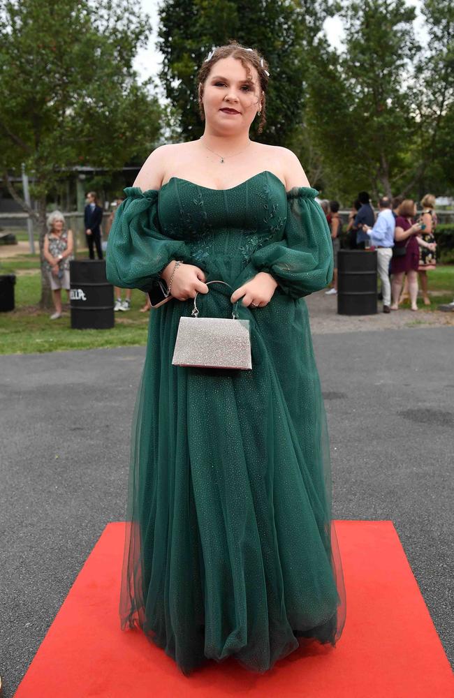 April Pearson at Nambour State College School Formal. Picture: Patrick Woods.