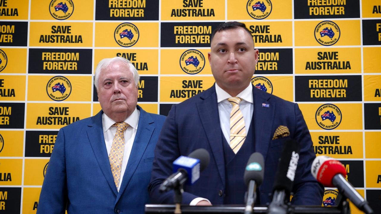 Clive Palmer racked up a hefty advertising bill to have senator Ralph Babet installed. Picture: NCA NewsWire / Luis Ascui