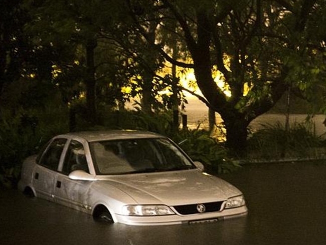 The Manly Dam has spilt causing low level flooding.