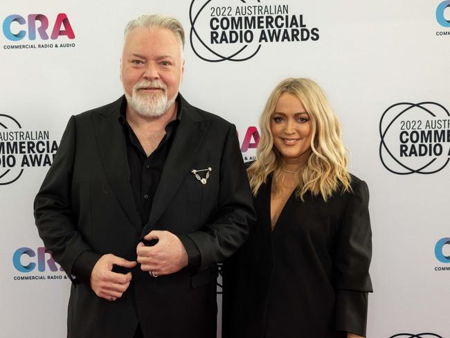 Kyle Sandilands & Jackie 'O' Henderson from KIIS 106.5 (ARN) on the red carpet at the ACRAS 2022 at the  ICC Sydney on Saturday, October 29, 2022.Picture: Supplied/ACRA