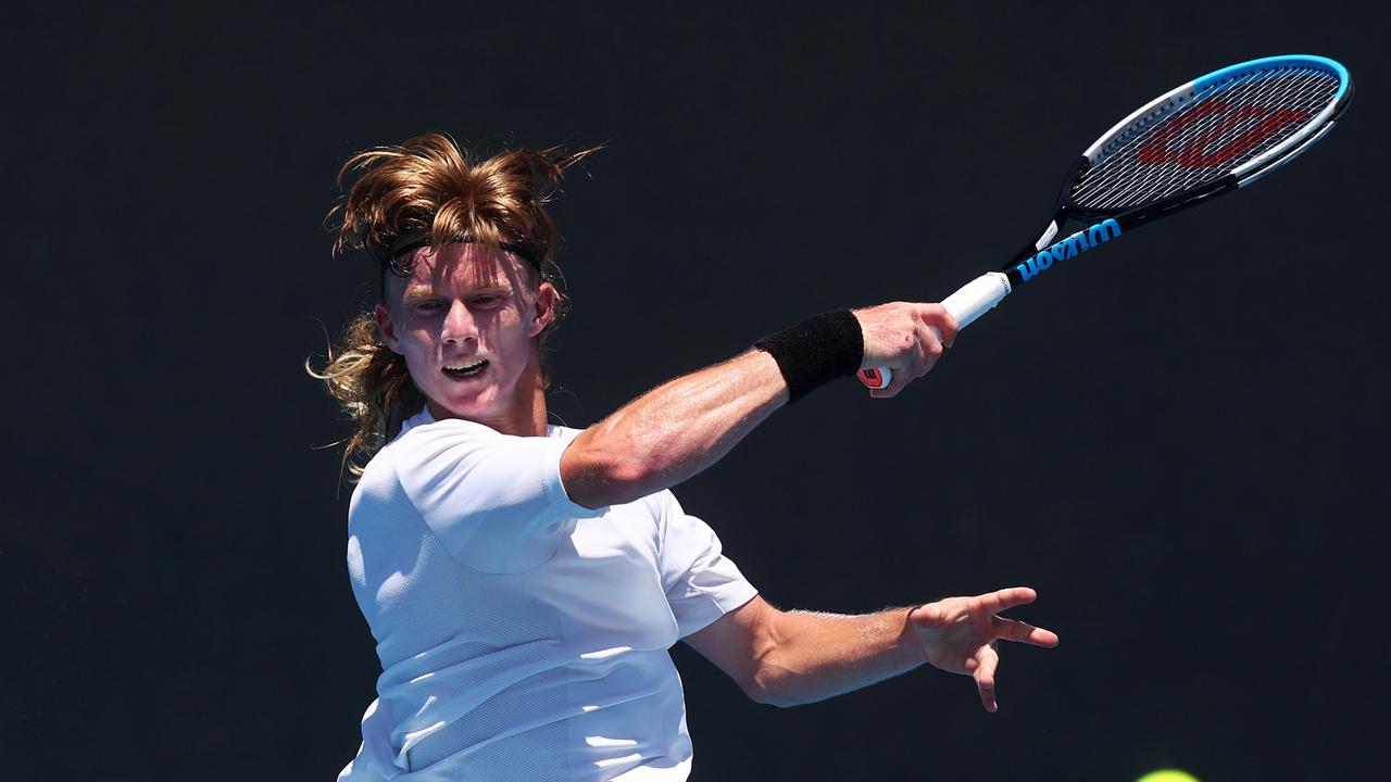 Australian qualifier Dane Sweeny has advanced to the final round ahead of a potential grand slam debut at Melbourne Park. Picture: Mike Owen / Getty Images