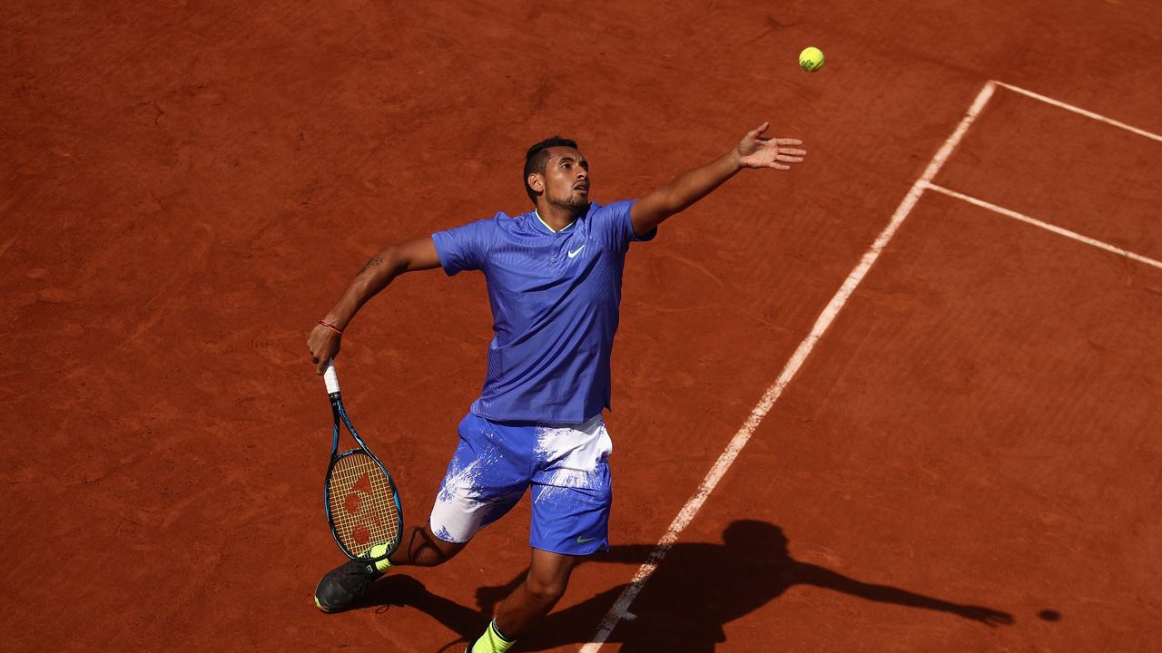 Kyrgios doesn’t mind the clay... but is no fan of the French Open. Picture: Getty