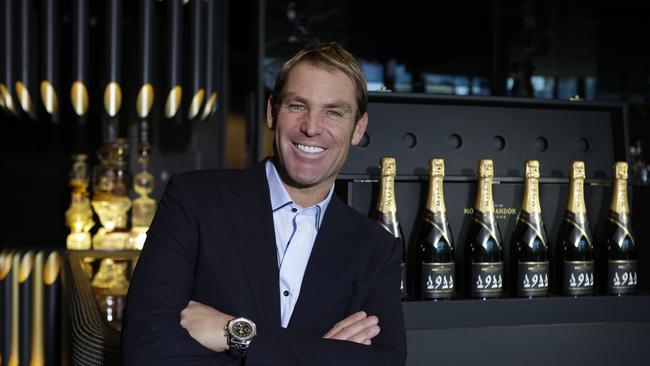 Shane Warne with bottles of $60,000 1911 Moet and Chandon champagne at Club 23. It was that kind of place.