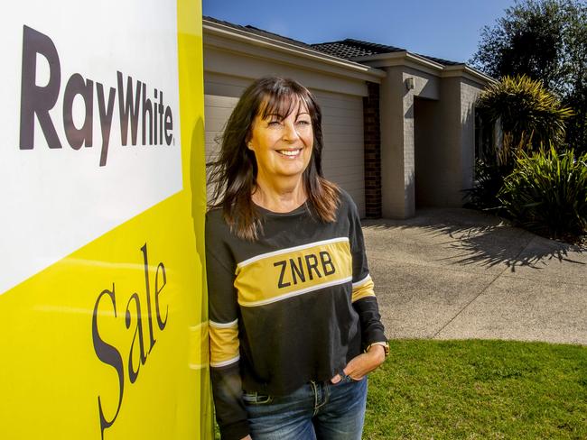 Debra Wilmot at her home, which was stranded on the market due to the physical inspections ban. Picture: Tim Carrafa