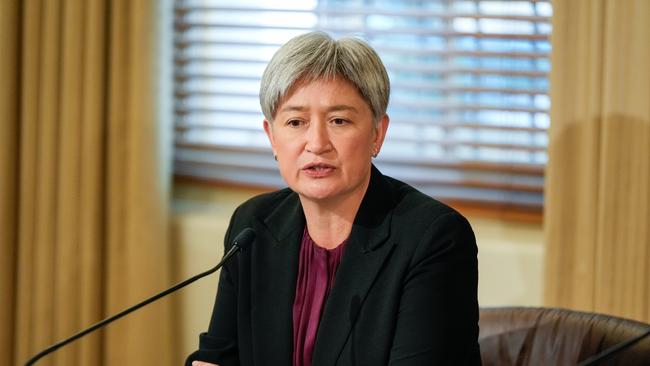 Foreign Minister Penny Wong says Australia voted “yes” to greater recognition of Palestine at the United Nations overnight as part of broader support for a two-state solution. Picture: Asanka Brendon Ratnayake-Pool